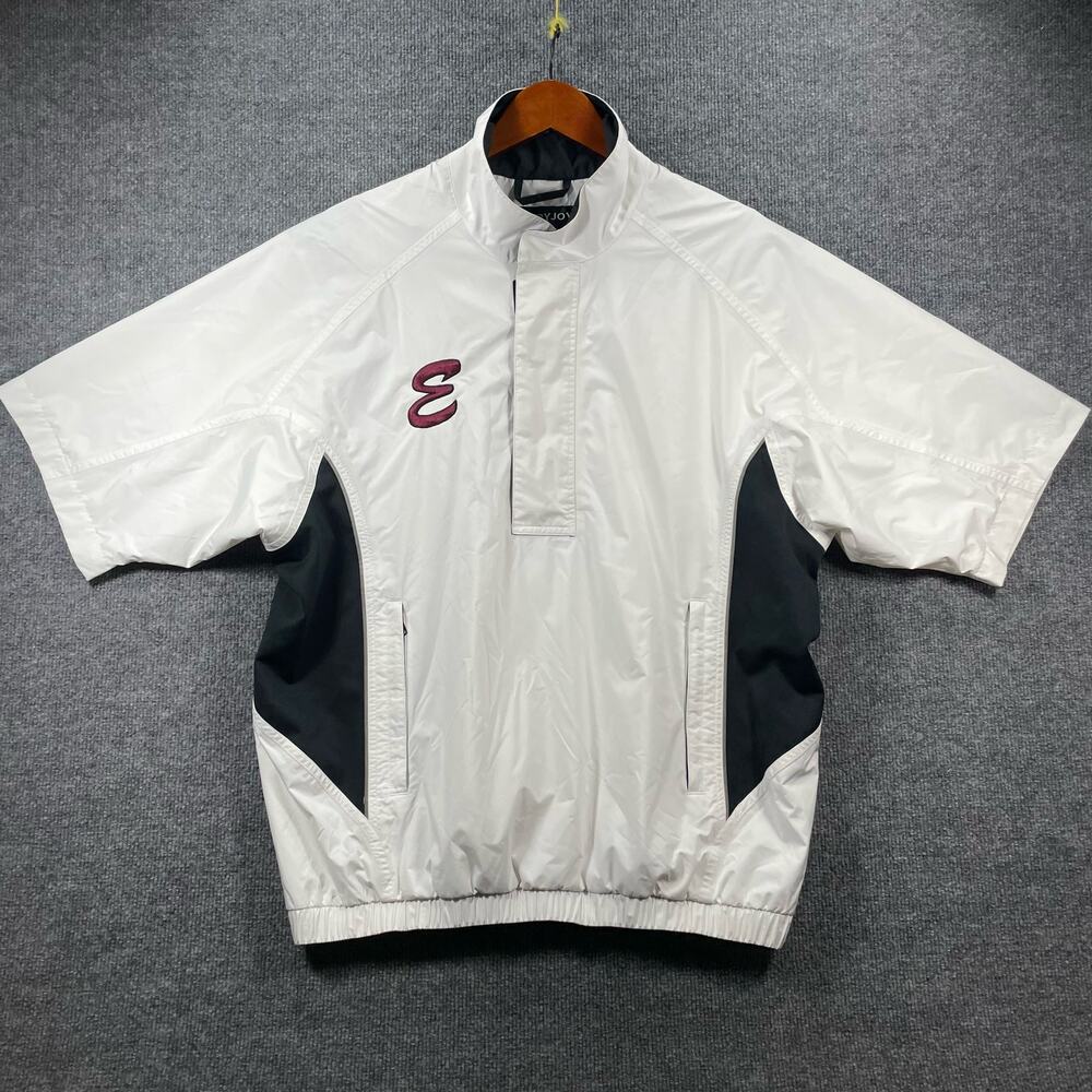 Dry Joys by FootJoy 1/4 Sleeve Pullover Golf Jacket Men's Medium White/Black